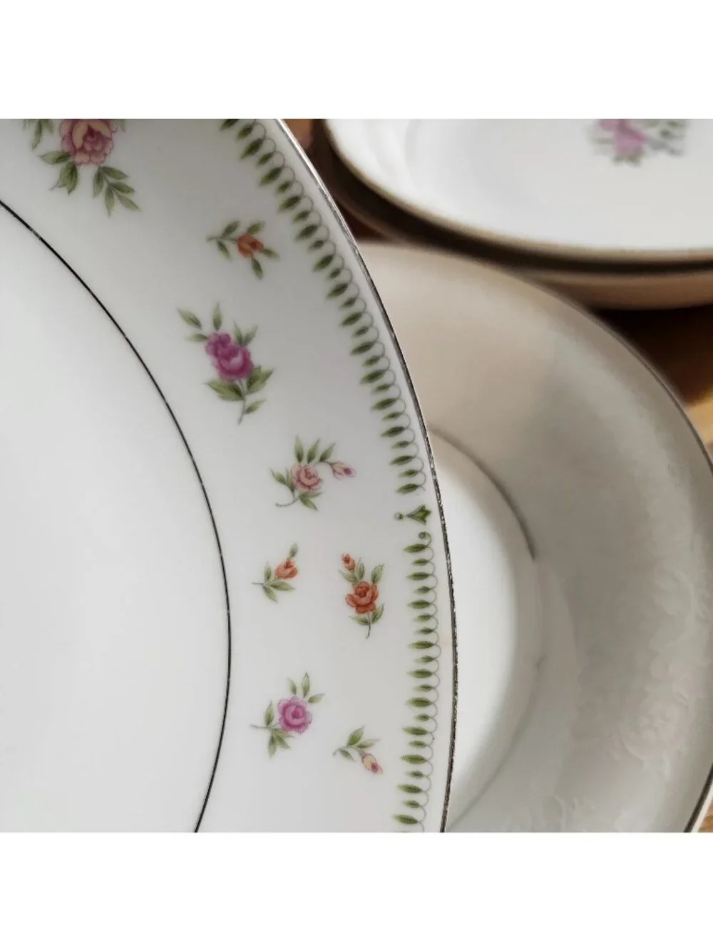 Mismatched Soup Bowls Porcelain China Set of 4 Florals